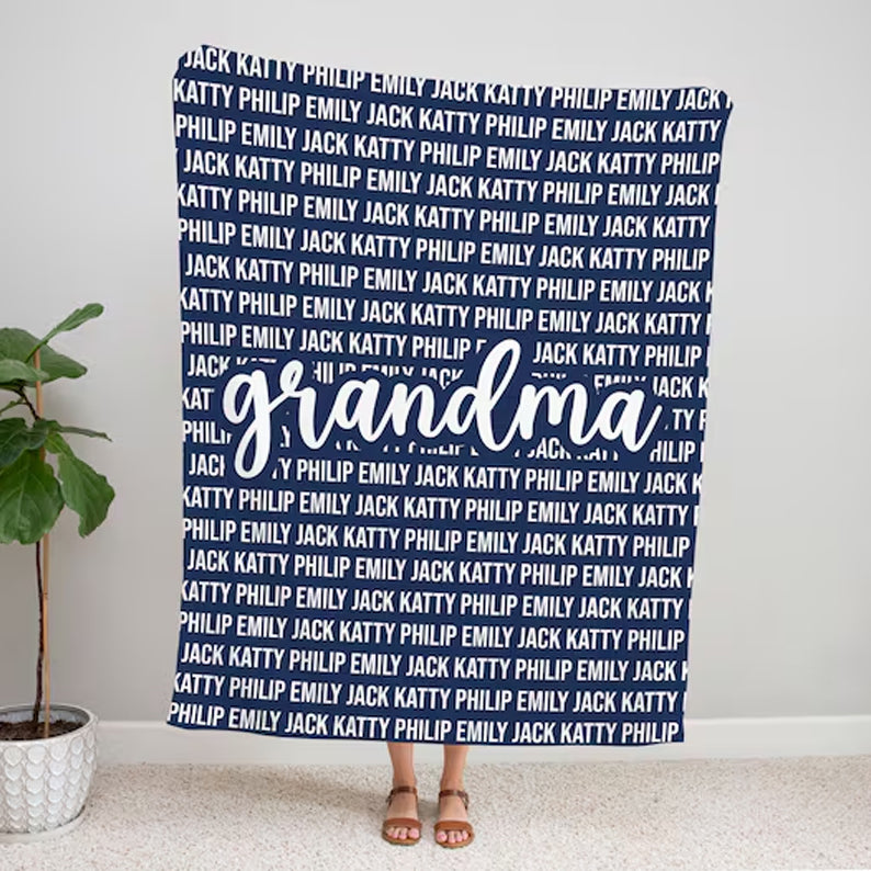 grandma name blanket