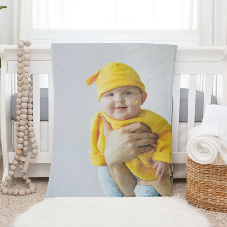 baby photo blanket
