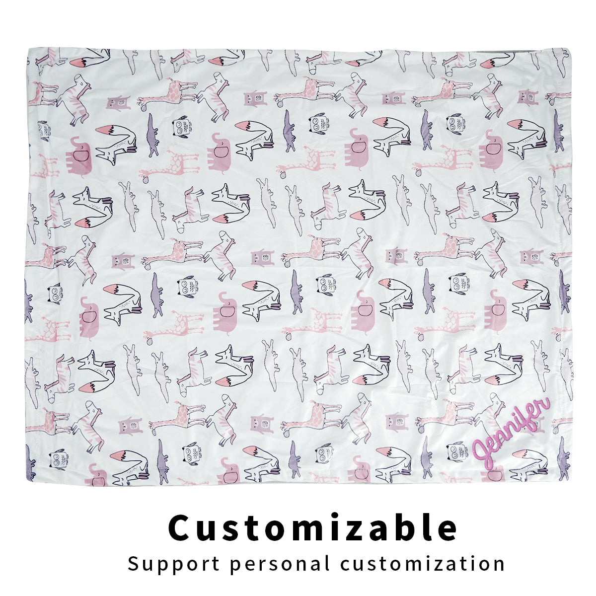 swaddle blanket fox