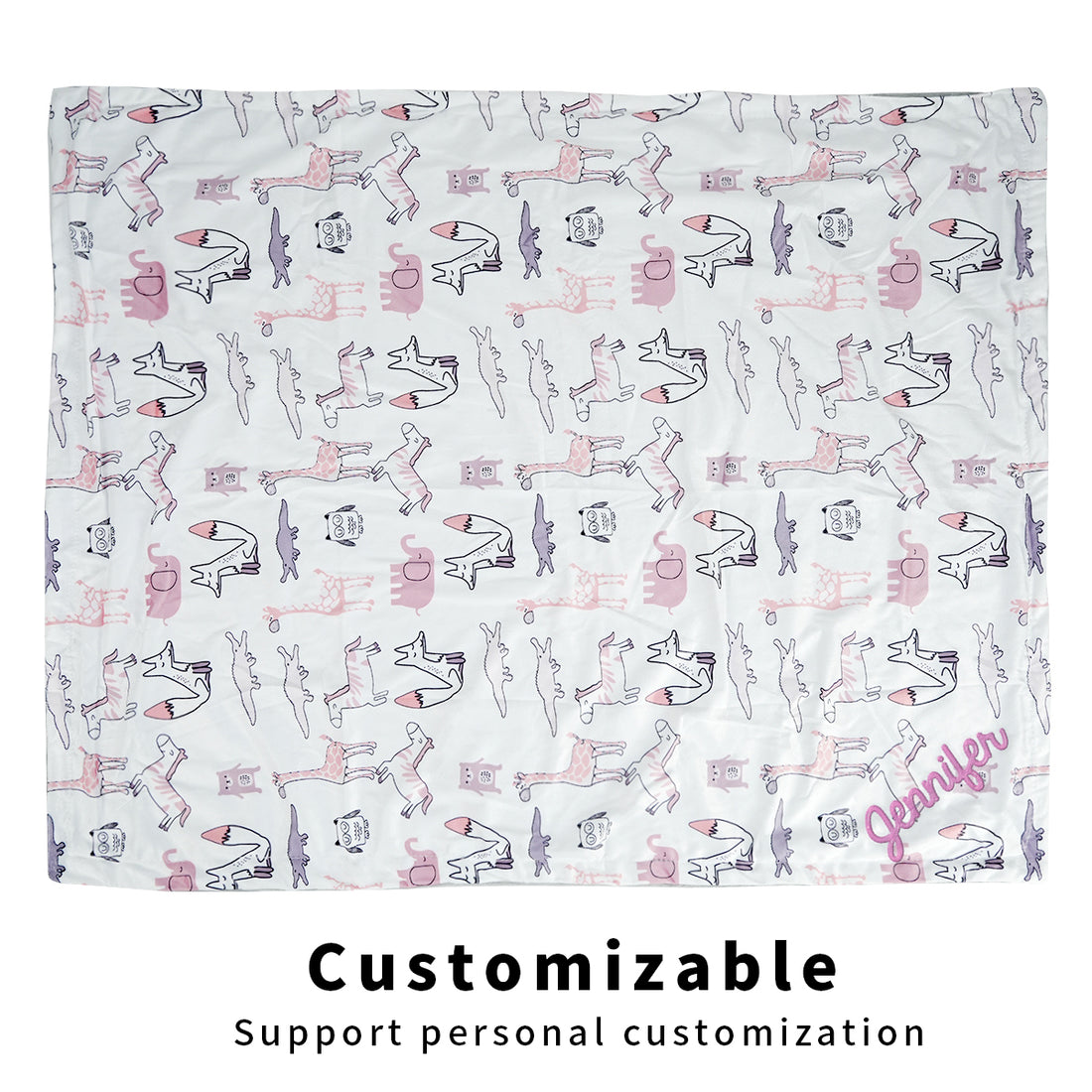 swaddle blanket fox