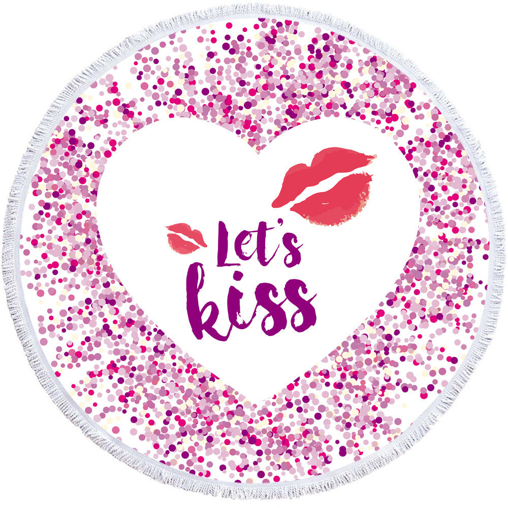 Microfiber Round 3D Printed Beach Towel