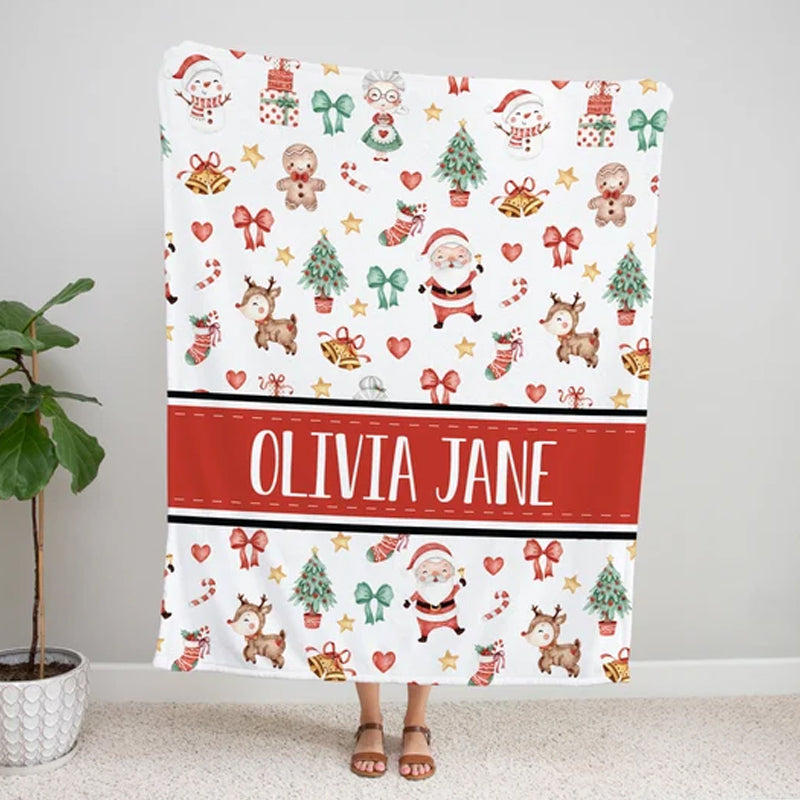 Christmas Name Blanket