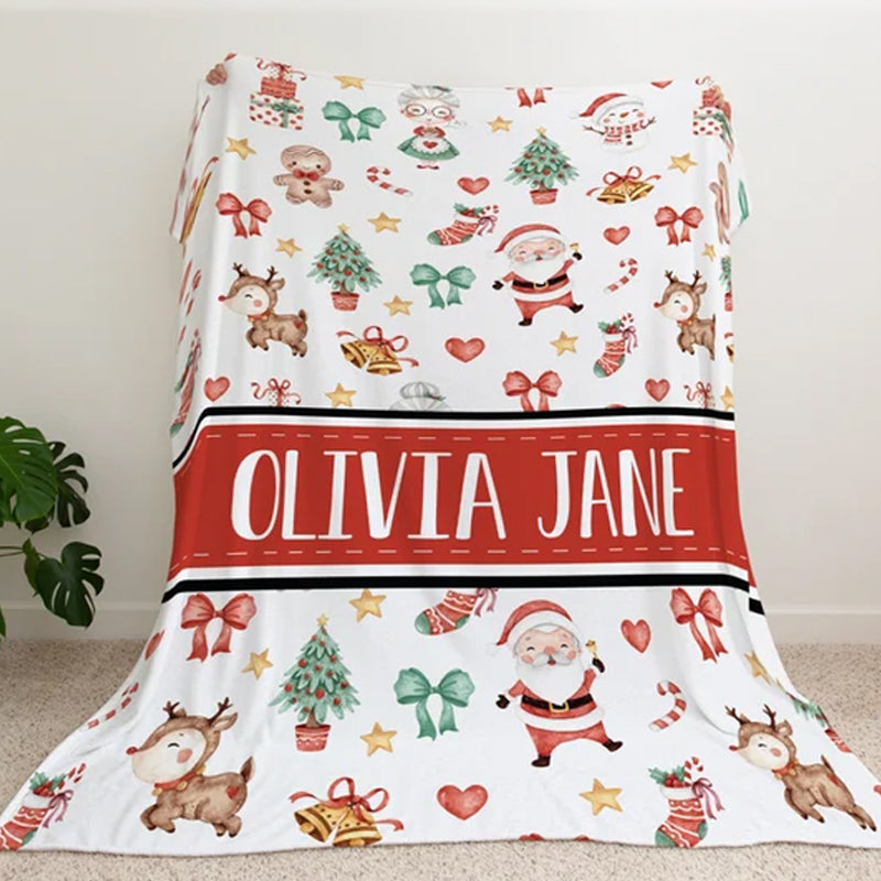 Christmas Name Blanket