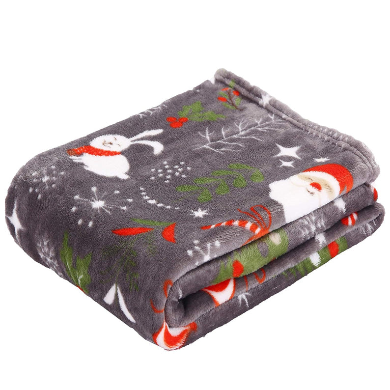 Christmas Blanket Grey