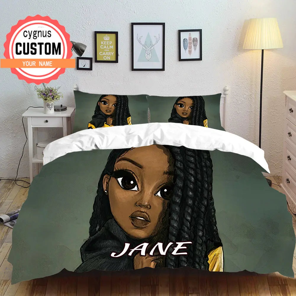 Cool Girl custom blanket set