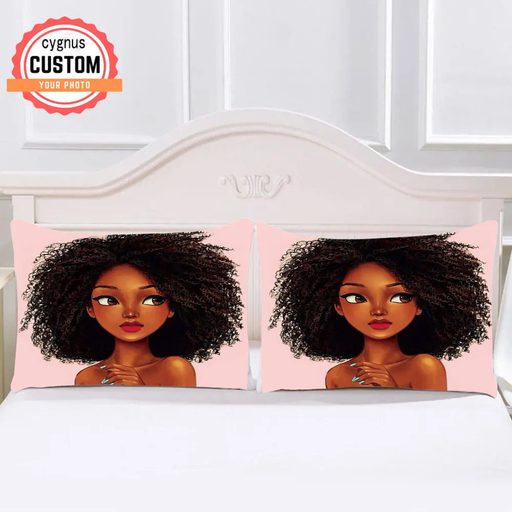 Curly Hair Duvet Cover Set