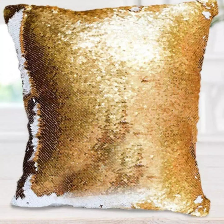 Custom Photo Cushion Cover Diy Personalized Sequin Luminous Pillowcase Room Deco