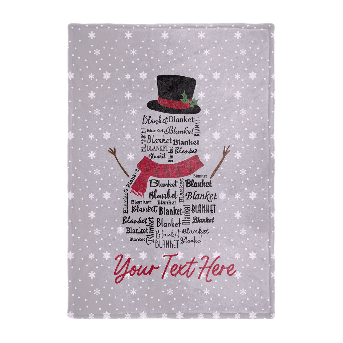 Custom Christmas name blankets