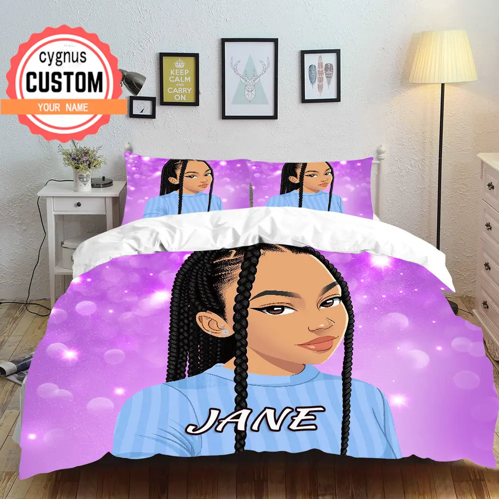 Custom Name Duvet Cover dreadlocks