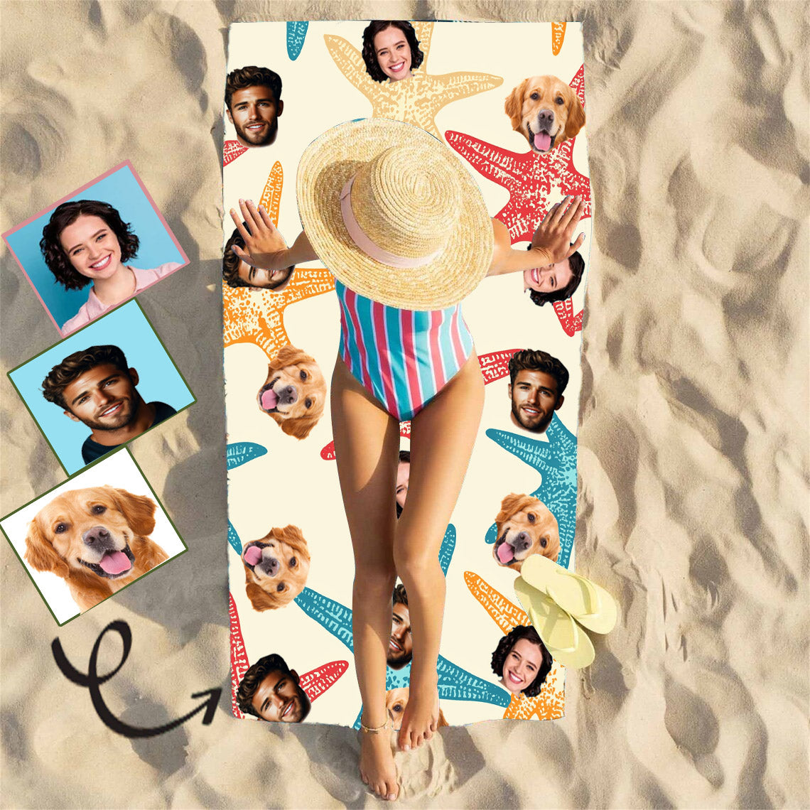 Custom Photo Beach Towel