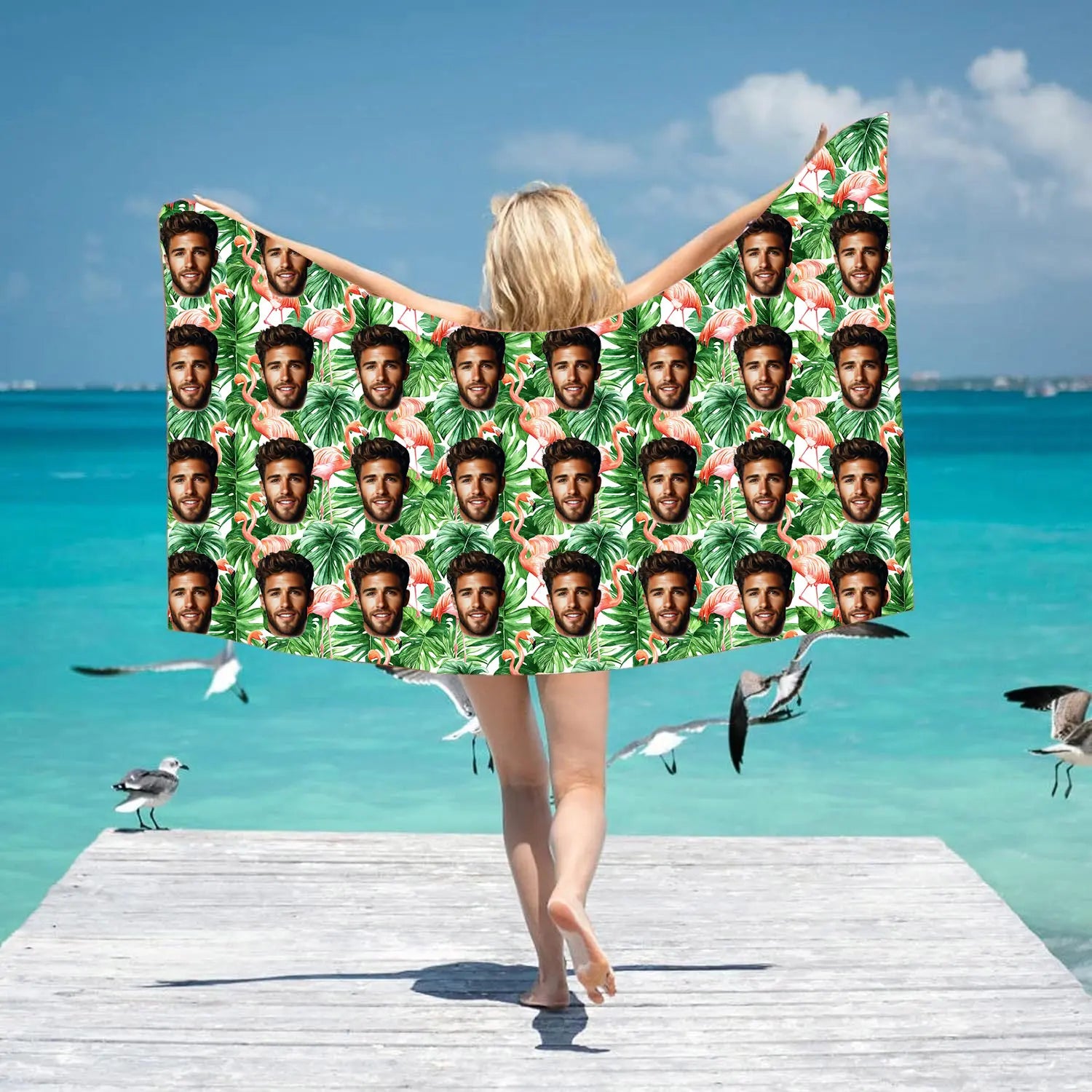 Custom Portrait Beach Towel