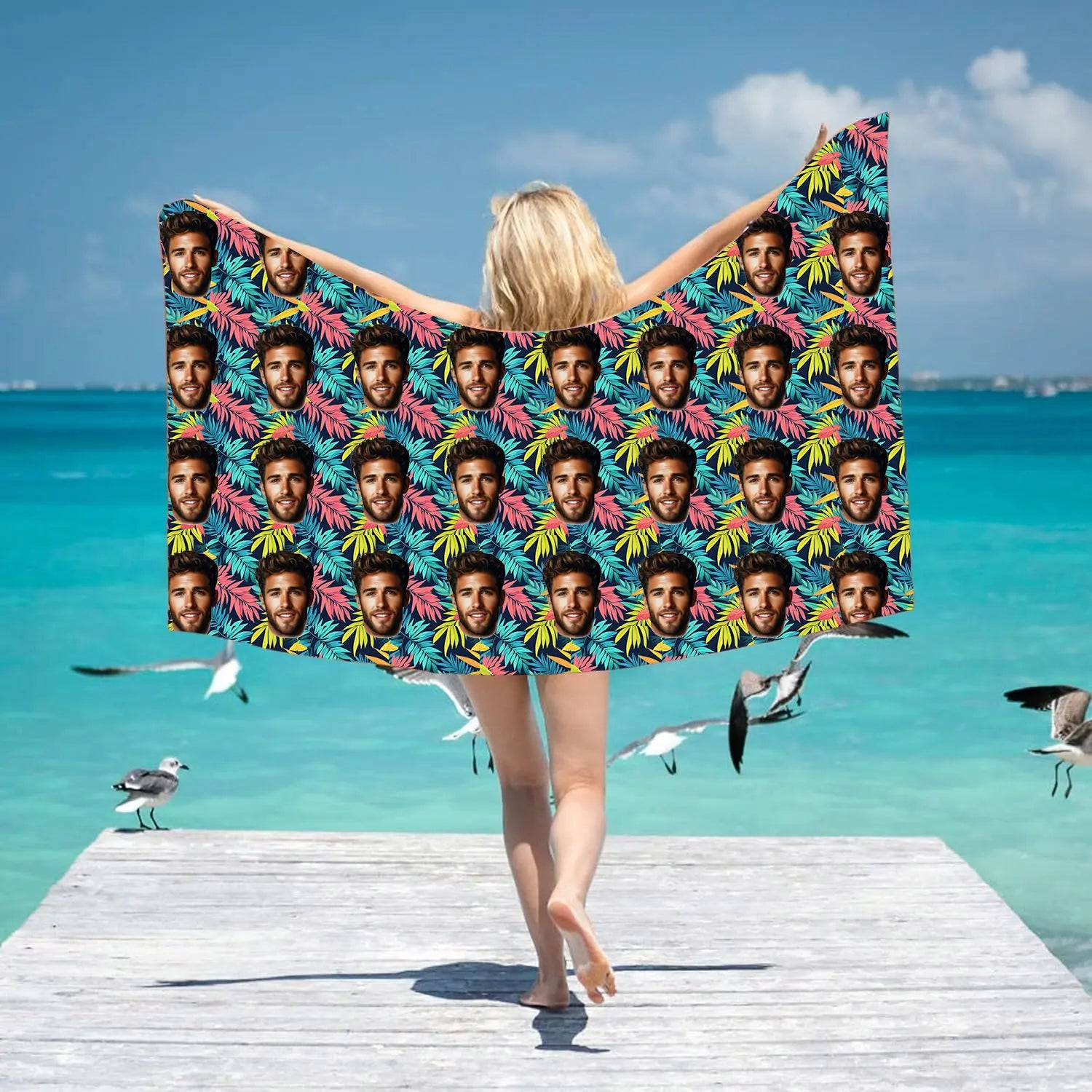 Custom Portrait Beach Towel