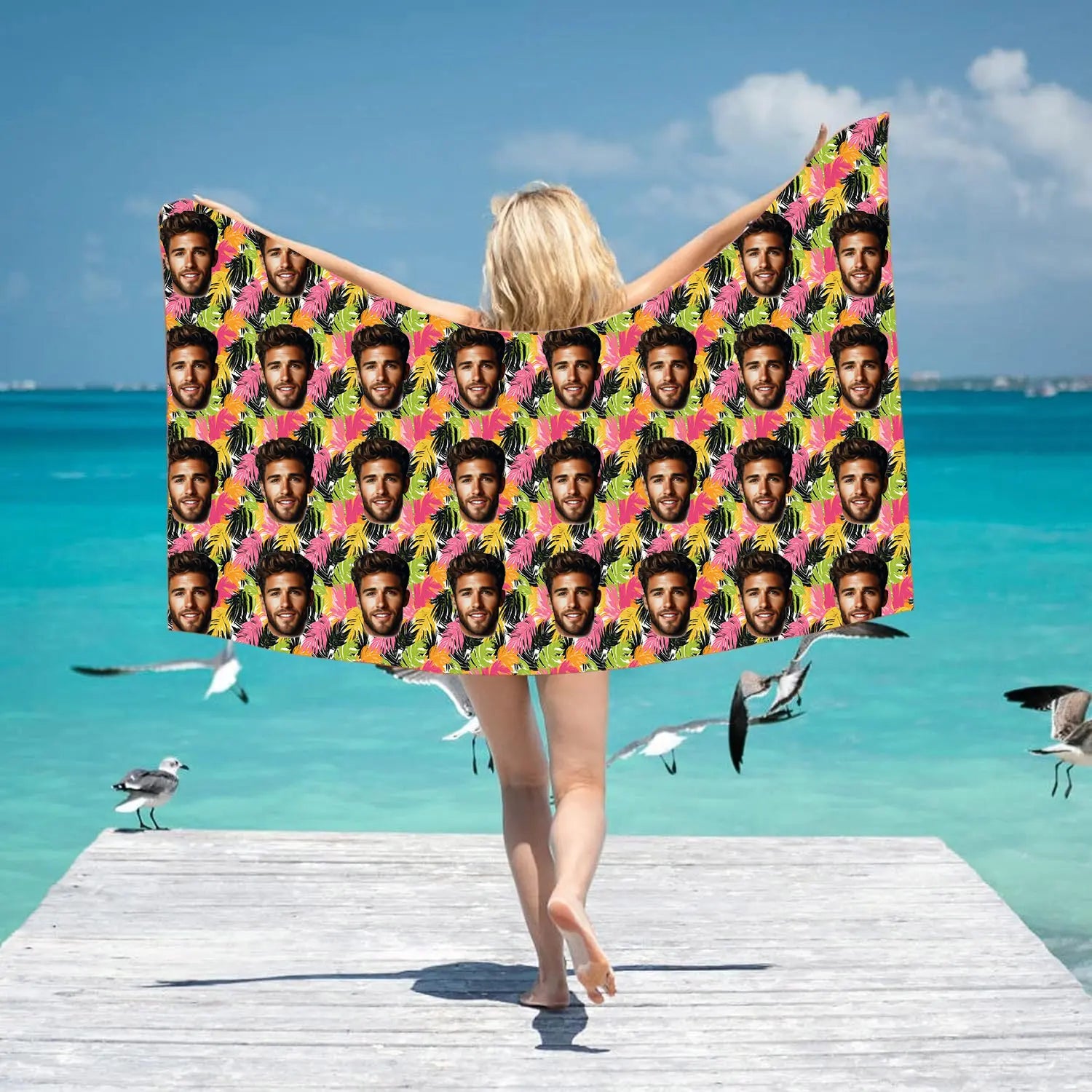 Custom Portrait Beach Towel