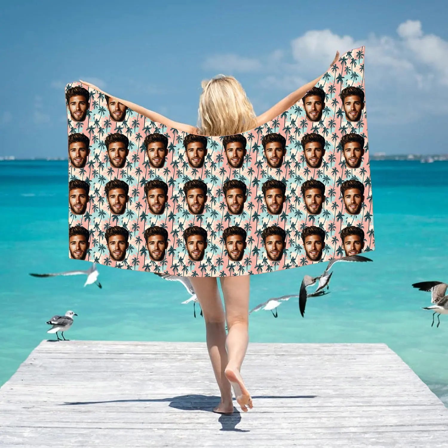 Custom Portrait Beach Towel