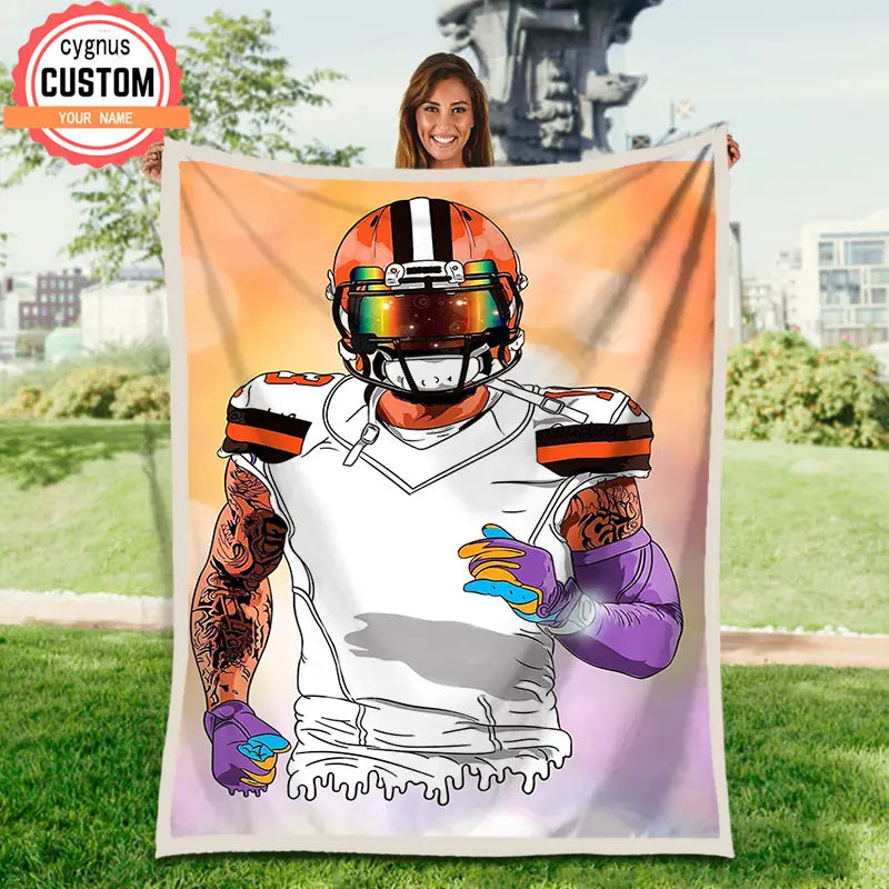 Customized rugby blankets