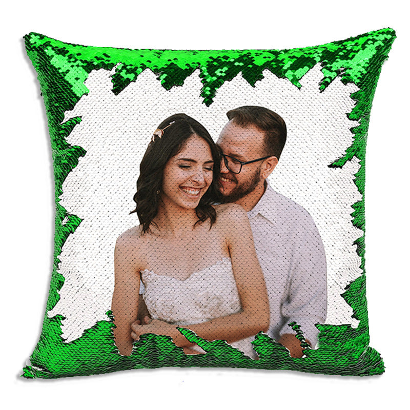 Magic Sequined Custom Personalized Sequin Luminous Pillowcase Room Deco
