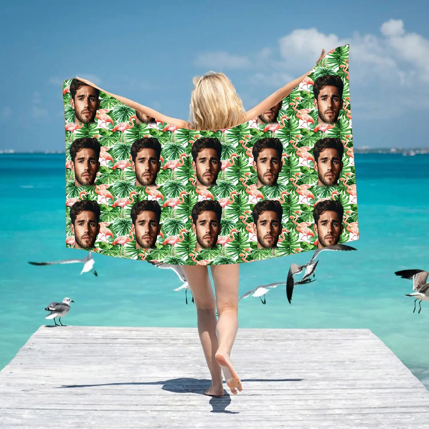 Personalized avatar beach towels