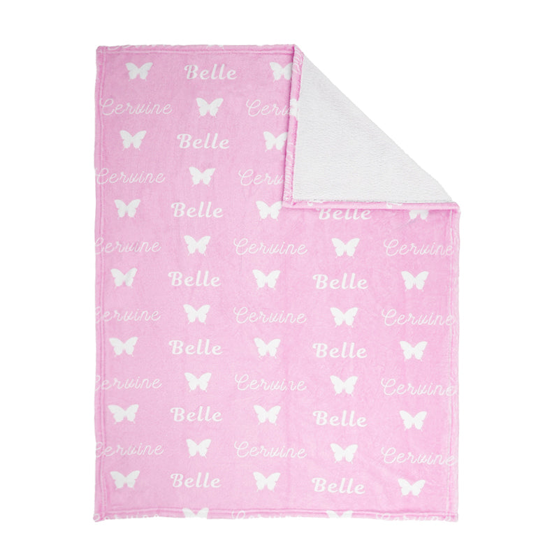 Personalized minky name blanket