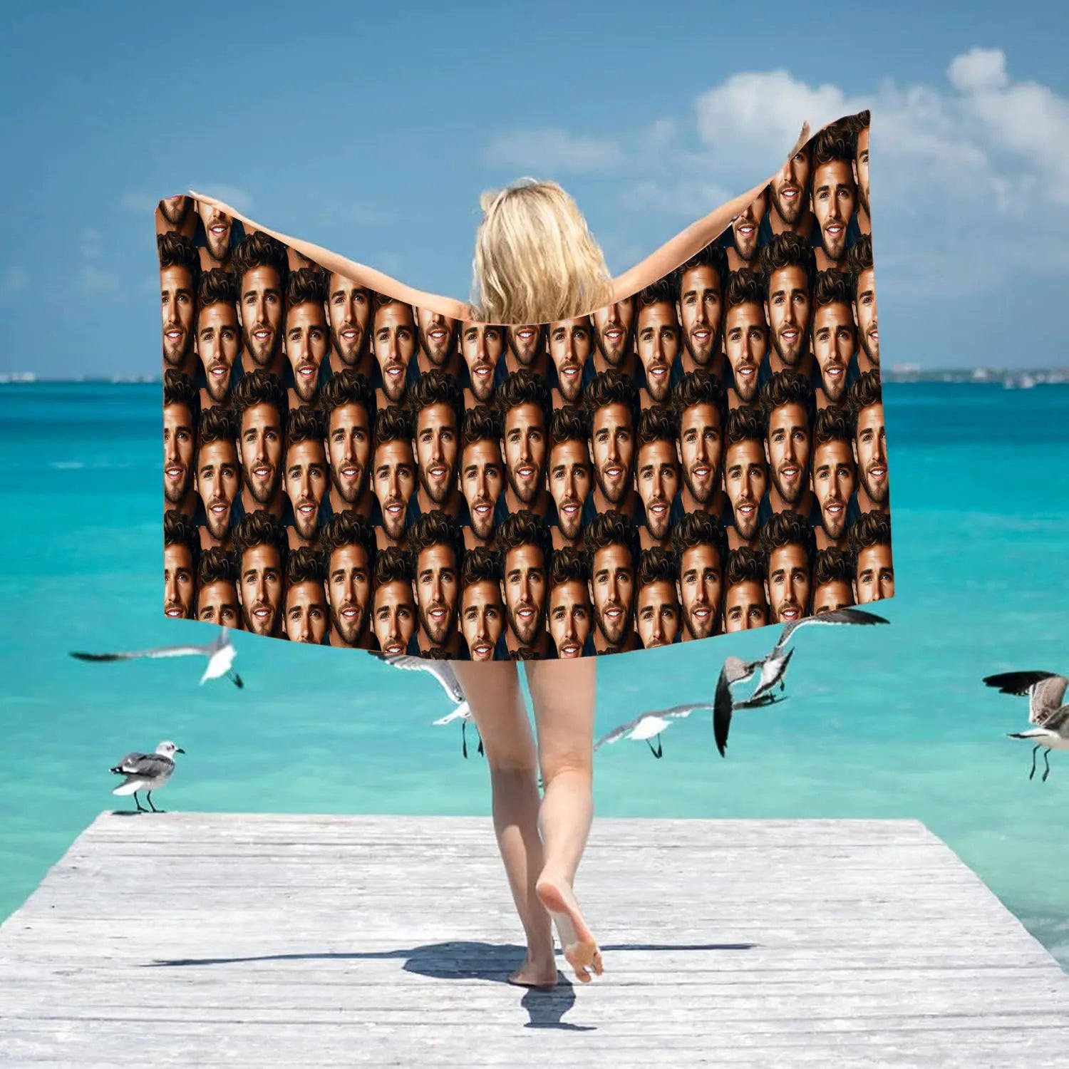 Portrait beach towel