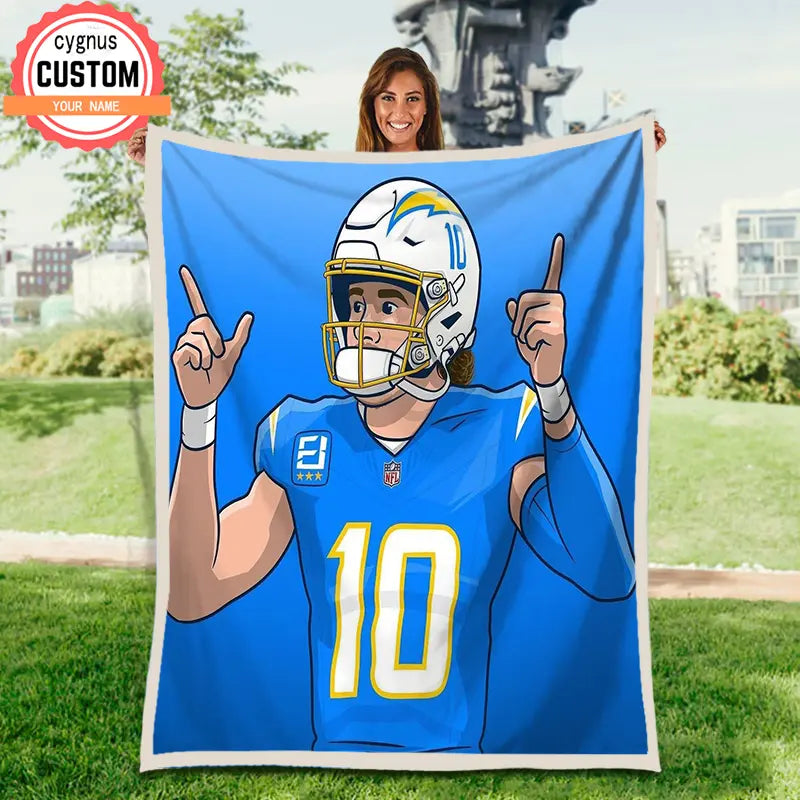 Rugby Star Theme Custom Blanket women