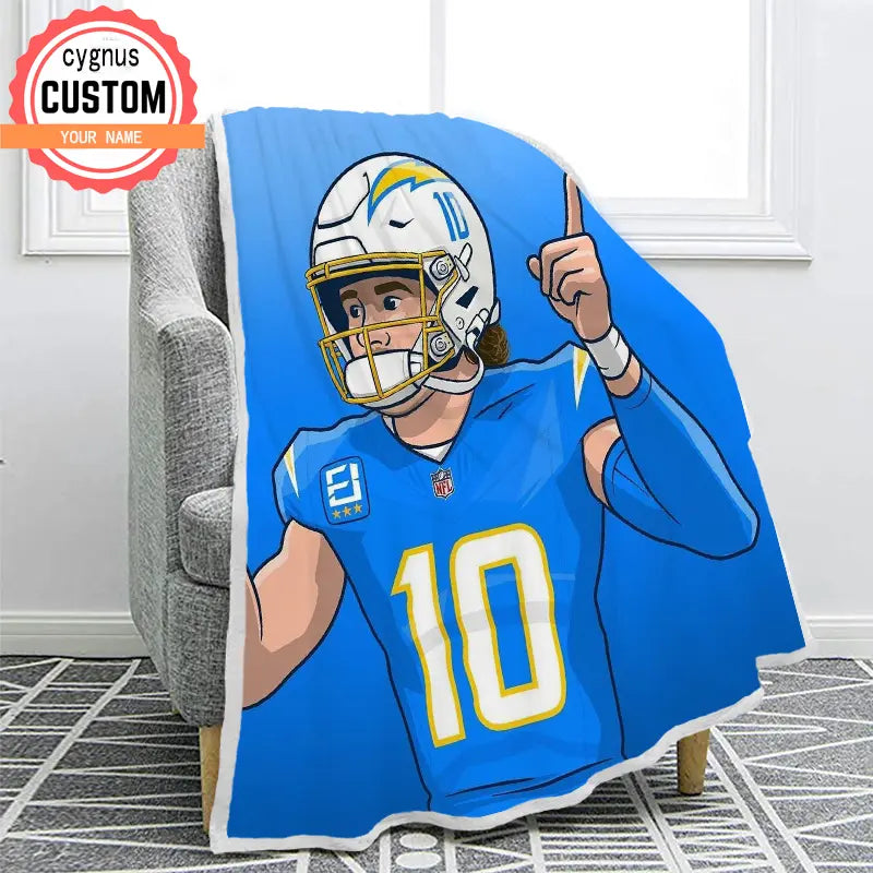 Rugby custom name blanket women