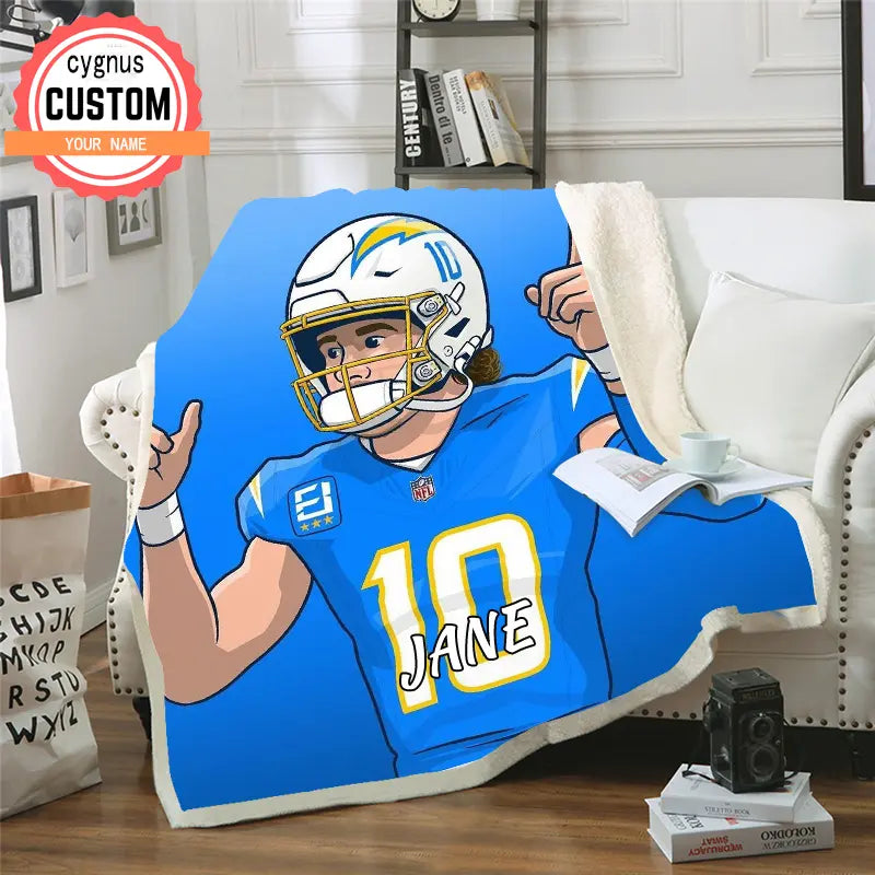 Rugby theme blanket women