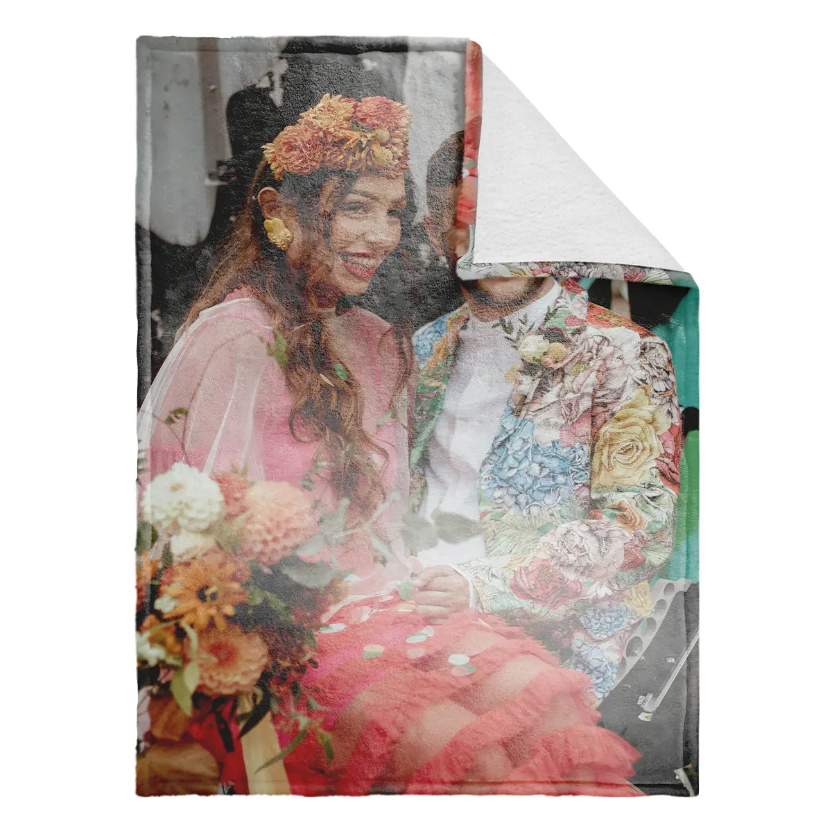 Wedding anniversary blanket minky