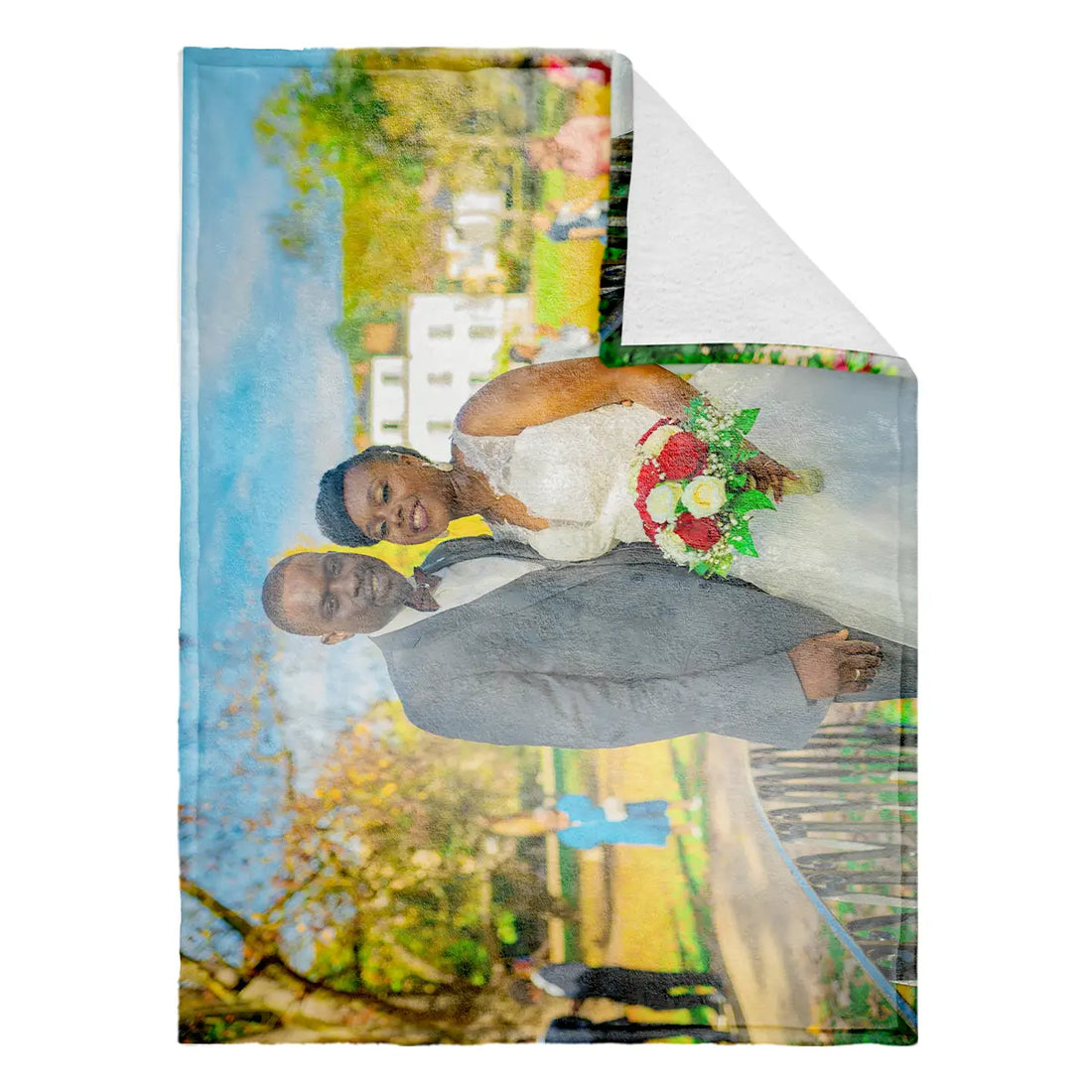 Wedding anniversary blanket minky