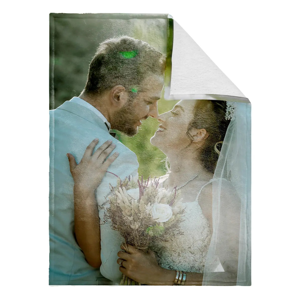 Wedding anniversary blanket minky