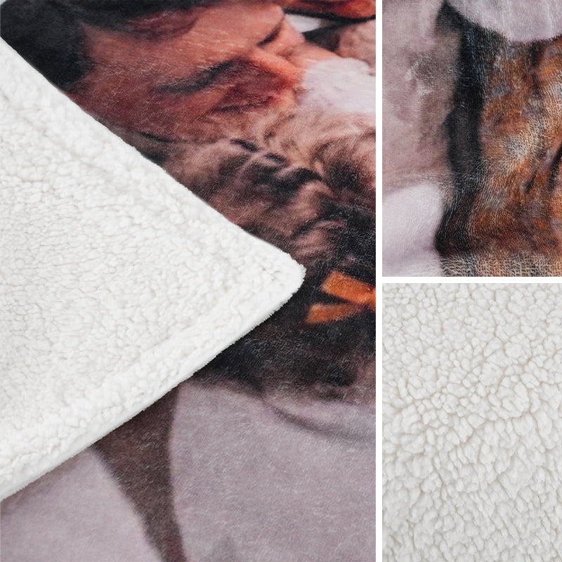 sherpa photo blanket