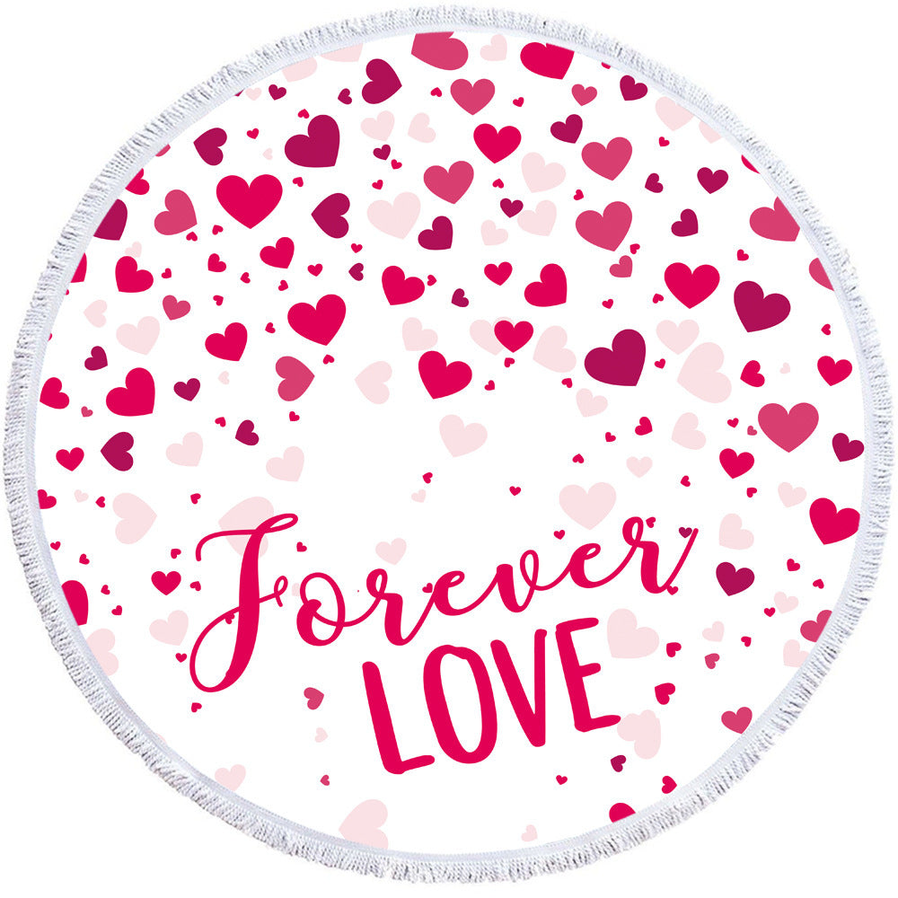 Microfiber Round 3D Printed Beach Towel