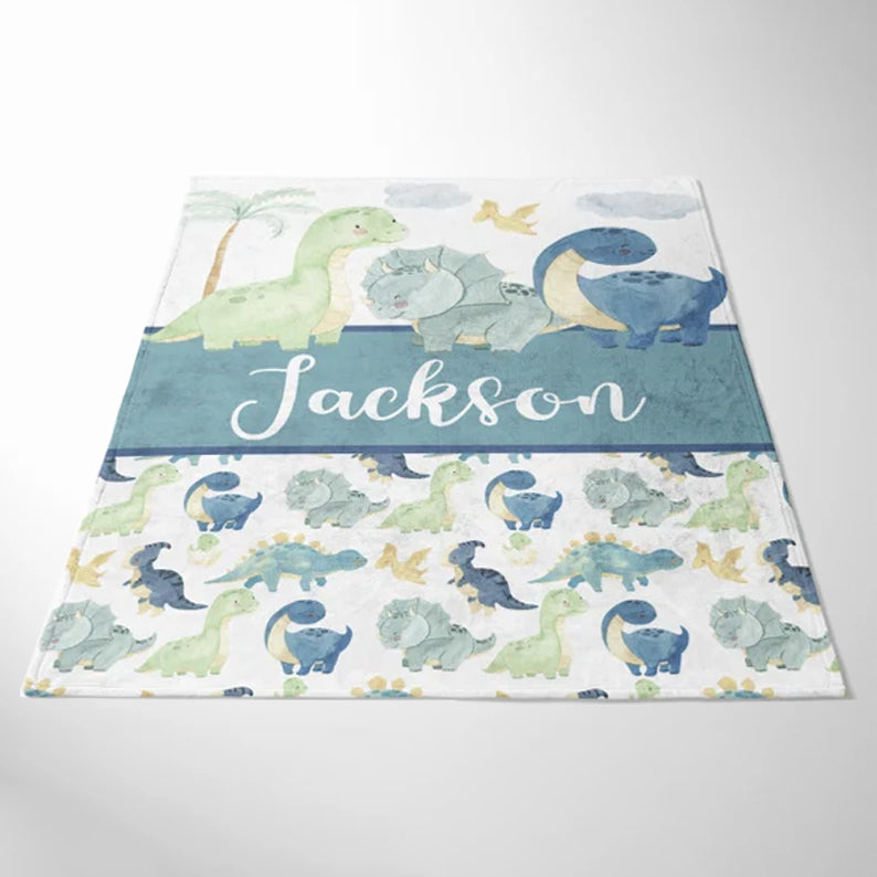Baby dinosaur blanket