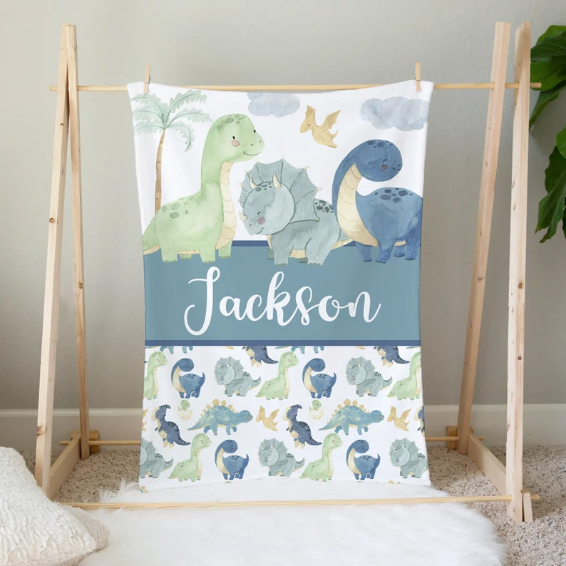 Dinosaur themed blanket