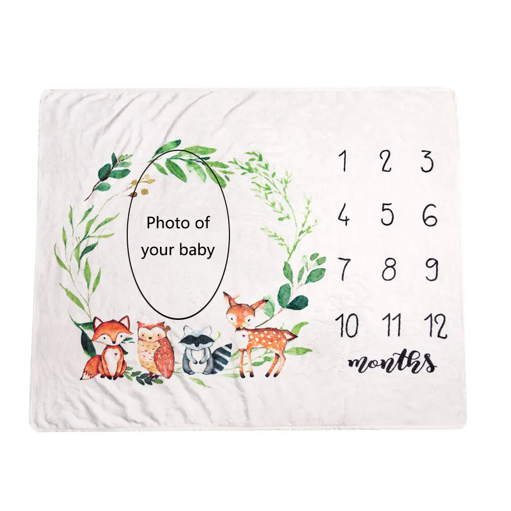 infant milestone blanket