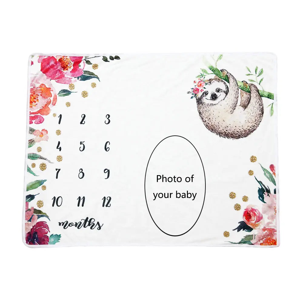 newborn milestone blanket