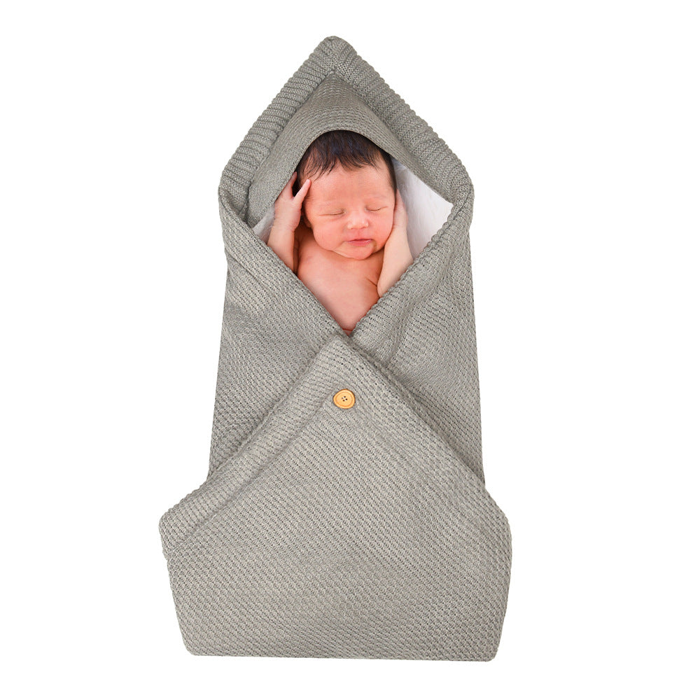 newborn warm swaddle gray