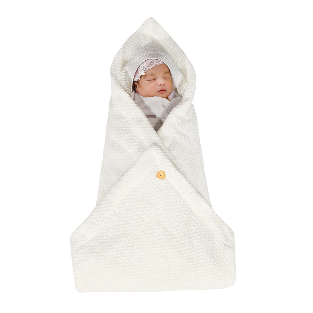 newborn warm swaddle white