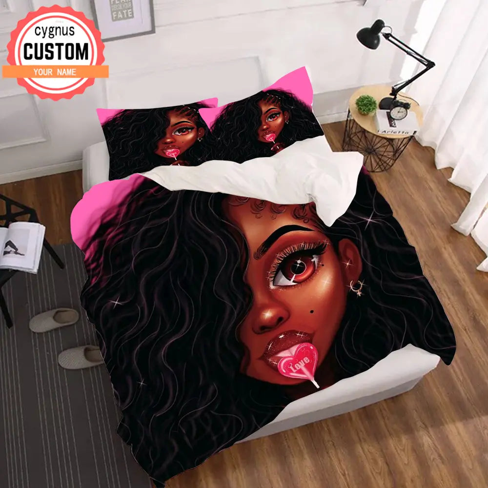 rose red Bedding Set